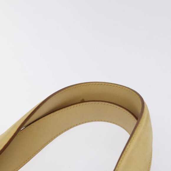 Salvatore Ferragamo Gancini Hand Bag Suede Beige Gold - Picture 8 of 16